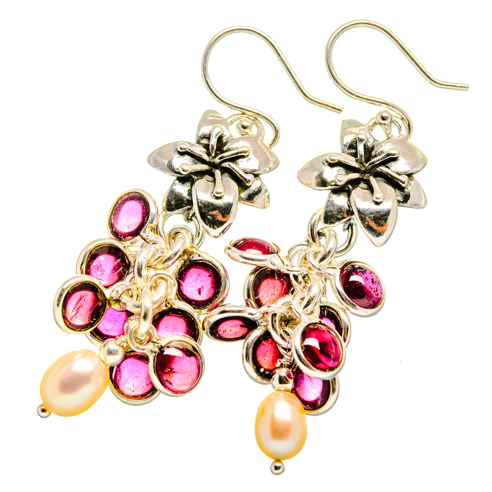 Garnet Earrings handcrafted by Anasilvercos - EARR419341