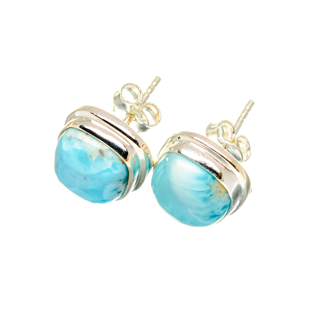 Larimar Earrings handcrafted by Anasilvercos - EARR419343
