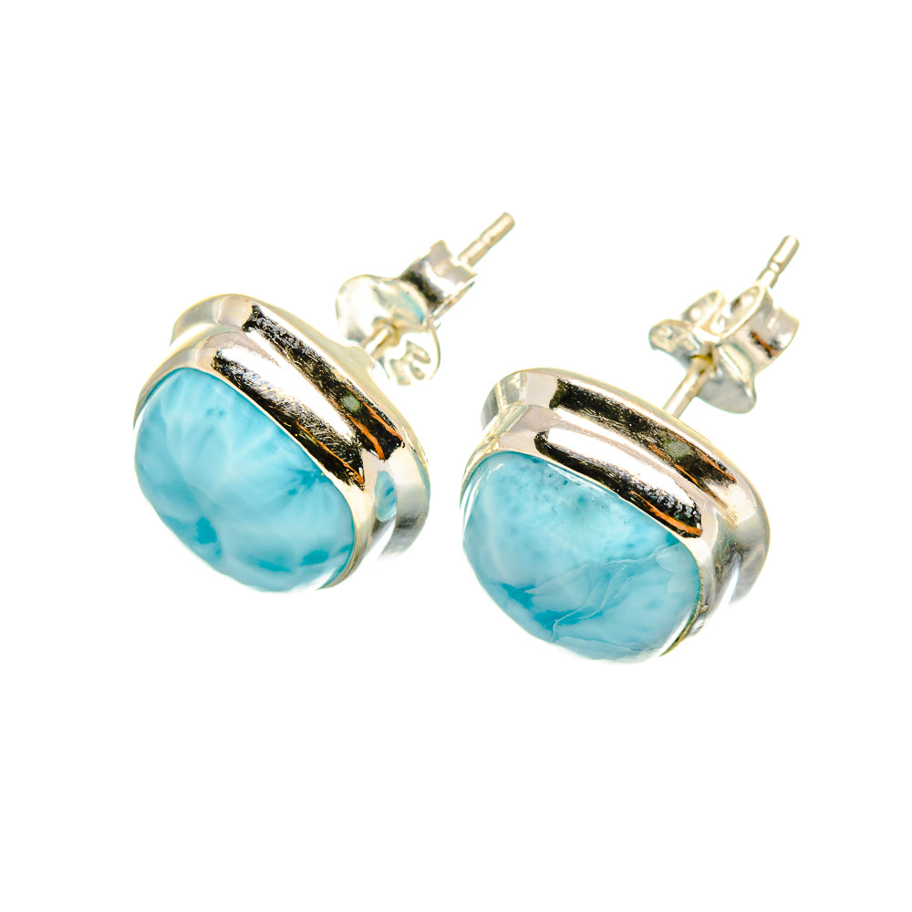 Larimar Earrings handcrafted by Anasilvercos - EARR419367