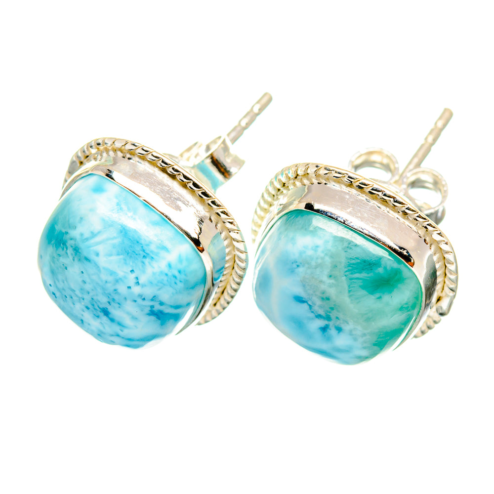 Larimar Earrings handcrafted by Anasilvercos - EARR419379