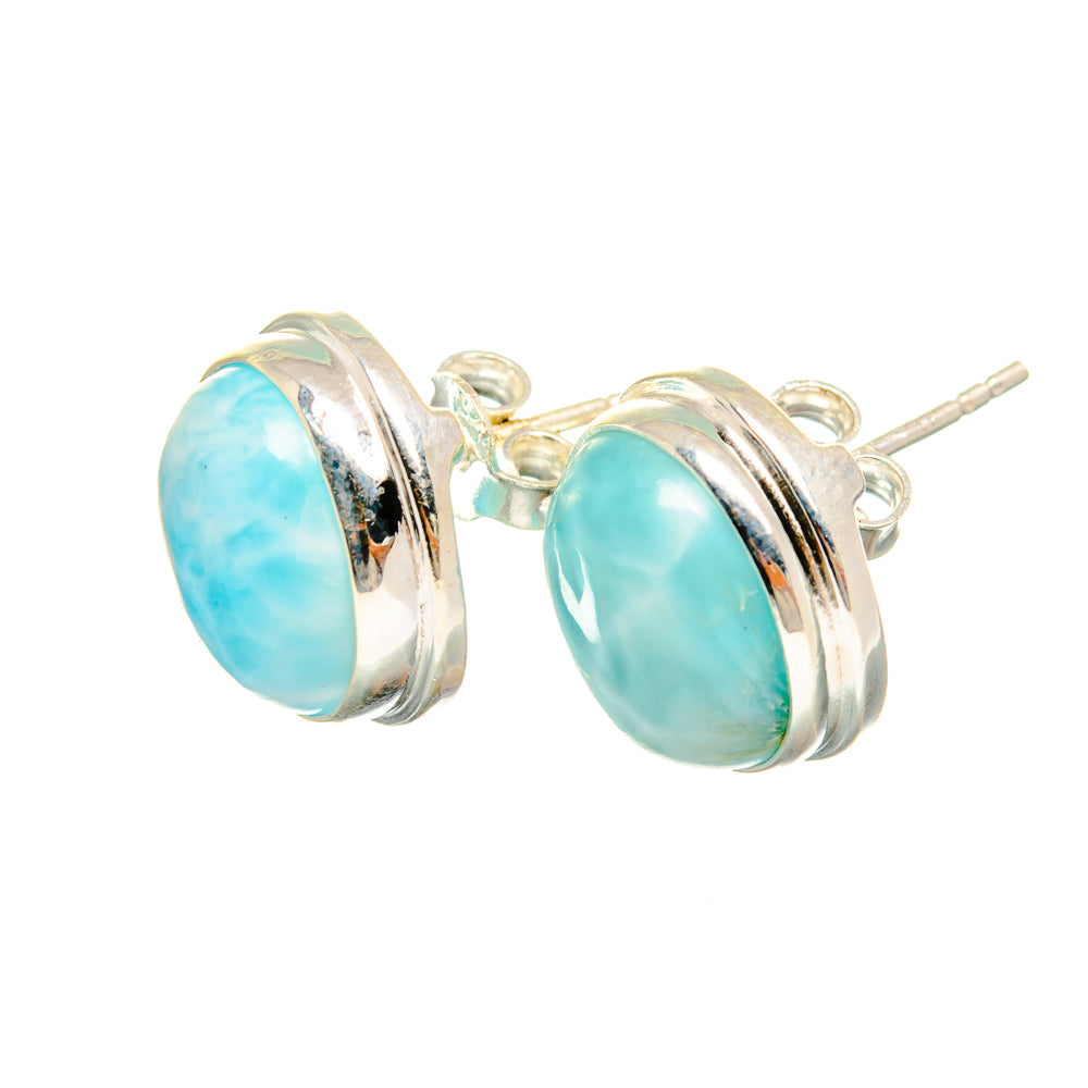 Larimar Earrings handcrafted by Anasilvercos - EARR419389