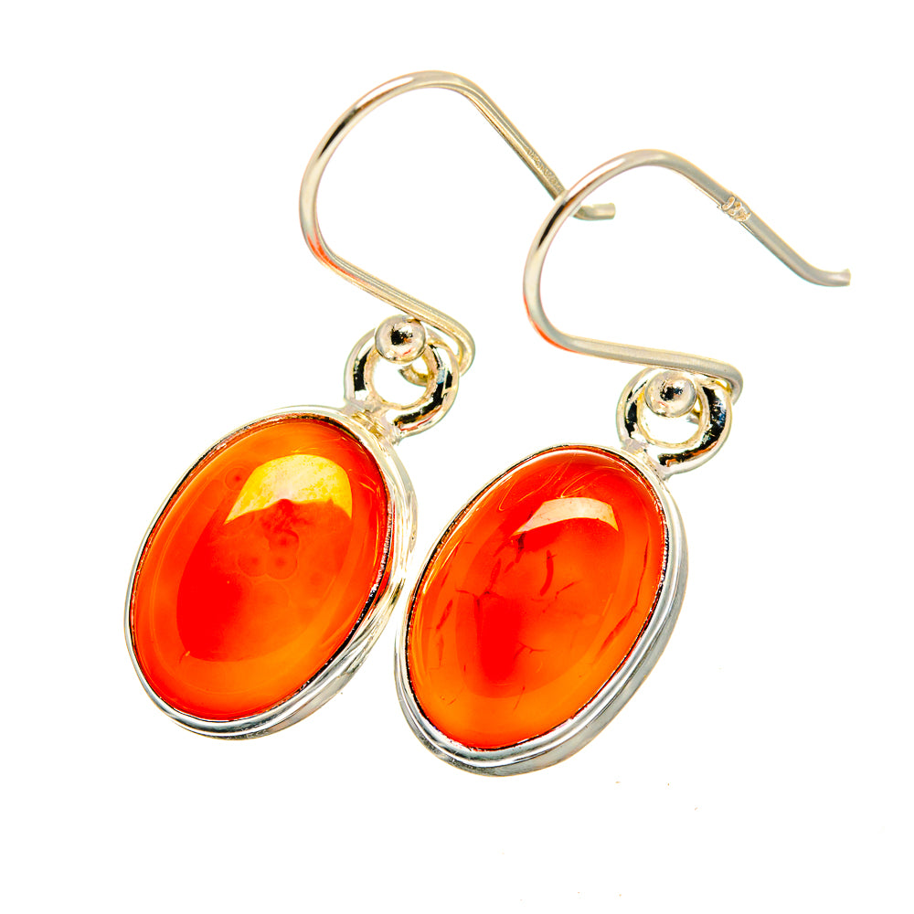 Carnelian Earrings handcrafted by Anasilvercos - EARR419391