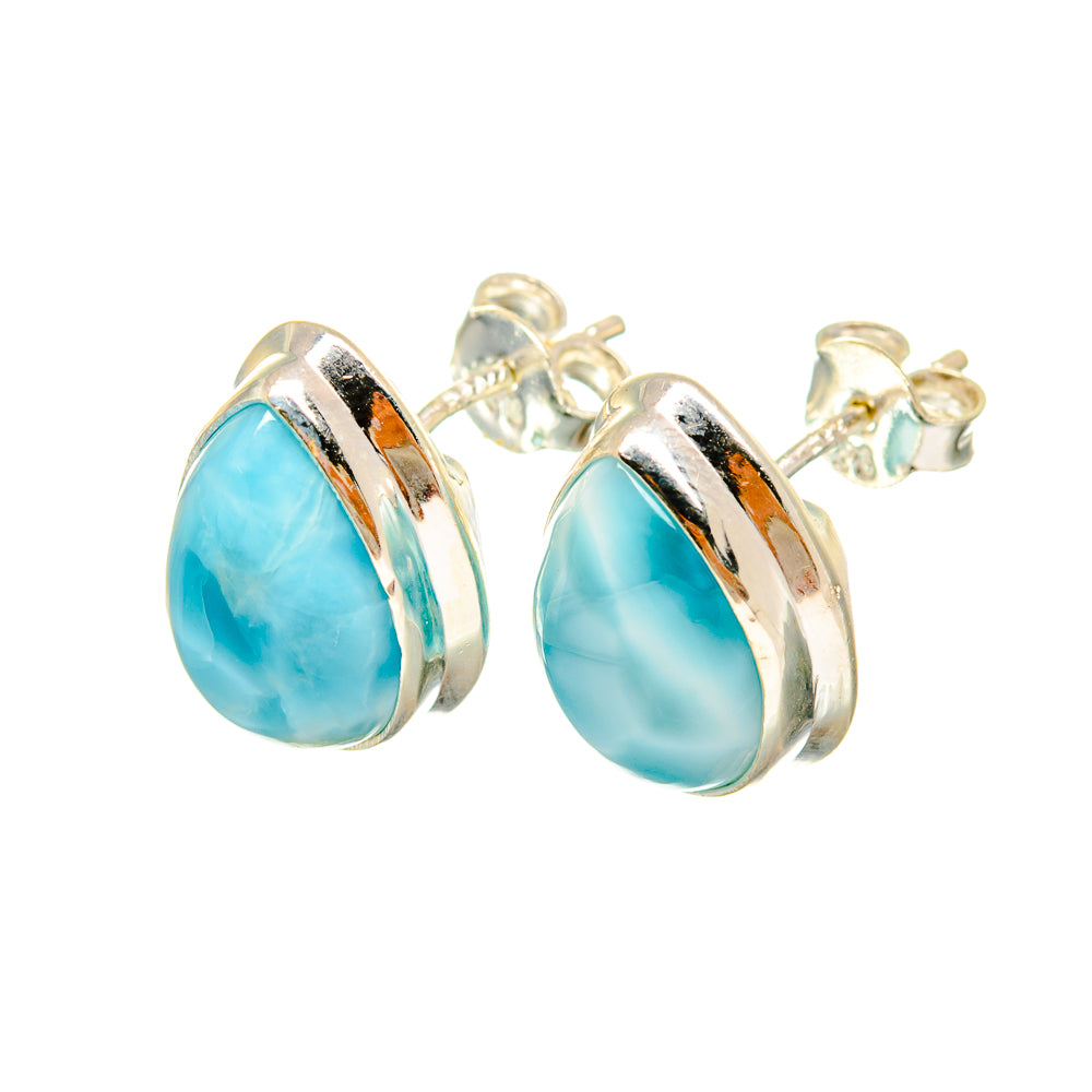 Larimar Earrings handcrafted by Anasilvercos - EARR419392