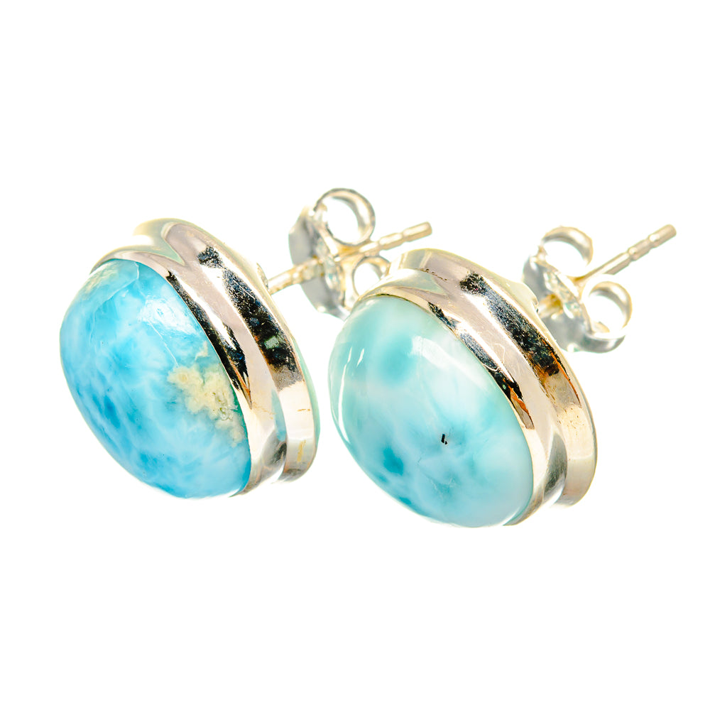 Larimar Earrings handcrafted by Anasilvercos - EARR419398