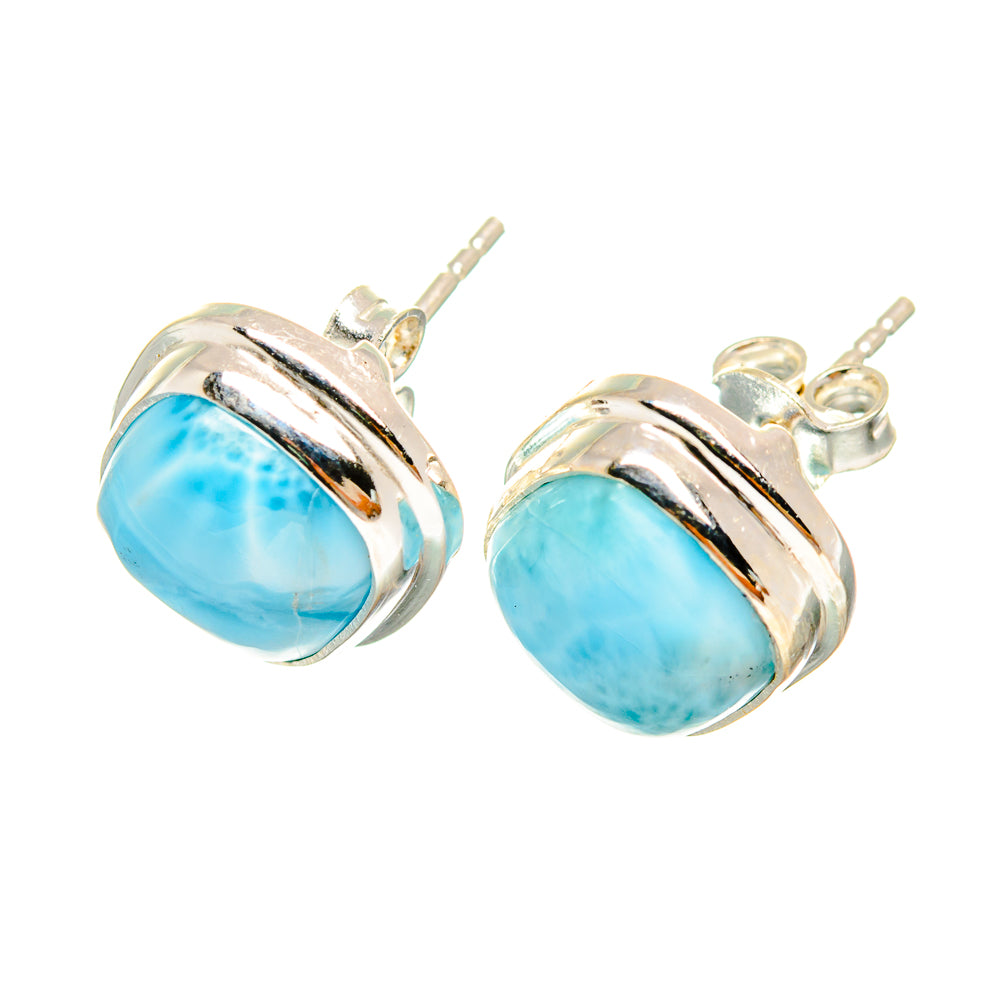 Larimar Earrings handcrafted by Anasilvercos - EARR419405