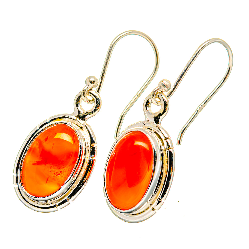 Carnelian Earrings handcrafted by Anasilvercos - EARR419437