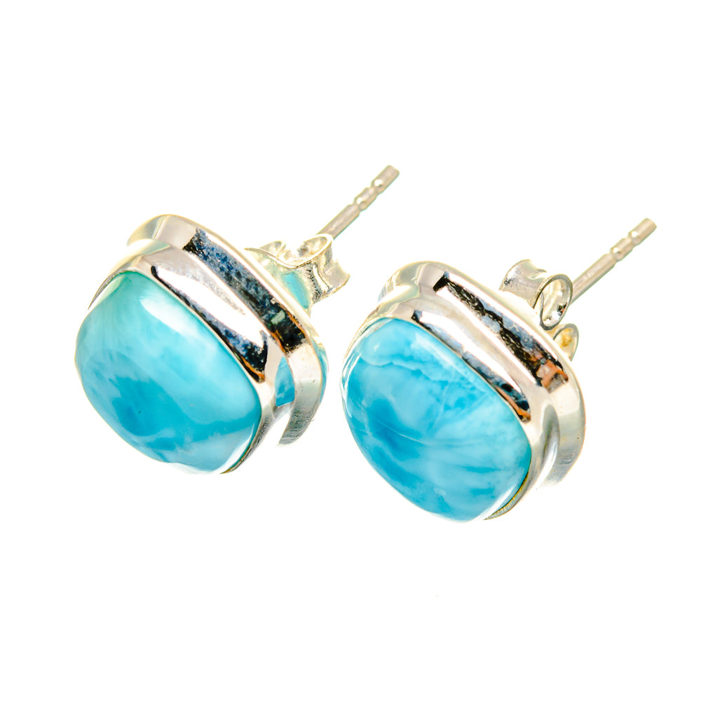 Larimar Earrings handcrafted by Anasilvercos - EARR419451