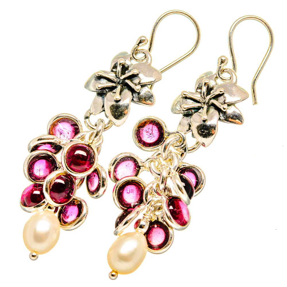Garnet Earrings handcrafted by Anasilvercos - EARR419461