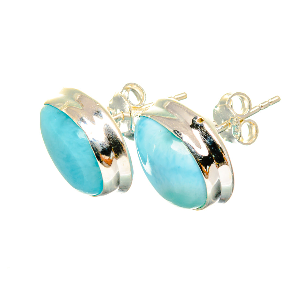 Larimar Earrings handcrafted by Anasilvercos - EARR419472