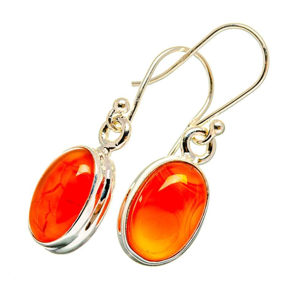 Carnelian Earrings handcrafted by Anasilvercos - EARR419476