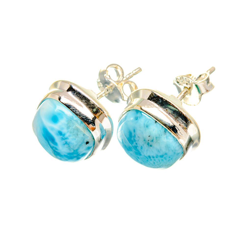 Larimar Earrings handcrafted by Anasilvercos - EARR419478