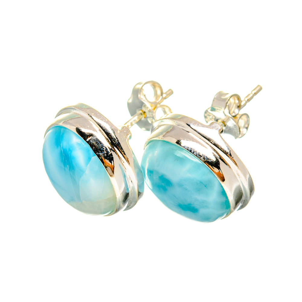 Larimar Earrings handcrafted by Anasilvercos - EARR419481