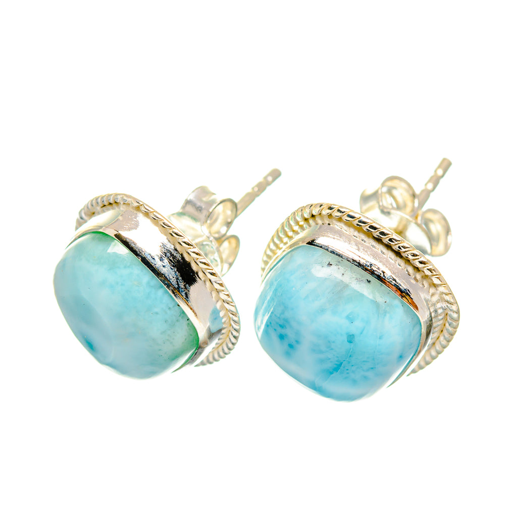 Larimar Earrings handcrafted by Anasilvercos - EARR419490