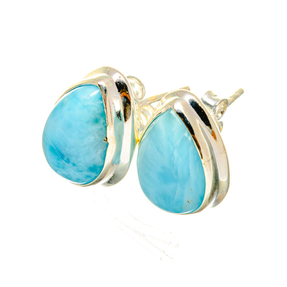 Larimar Earrings handcrafted by Anasilvercos - EARR419492