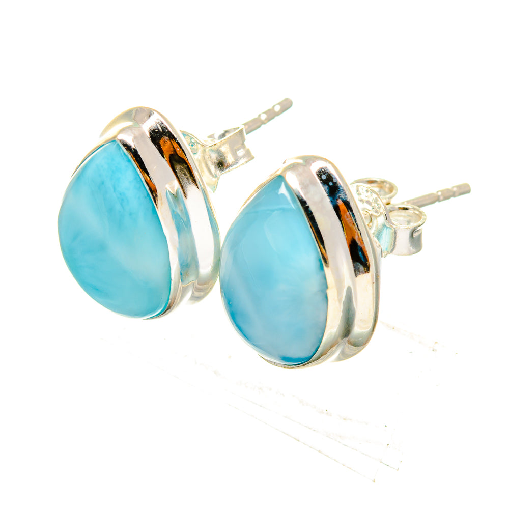 Larimar Earrings handcrafted by Anasilvercos - EARR419496