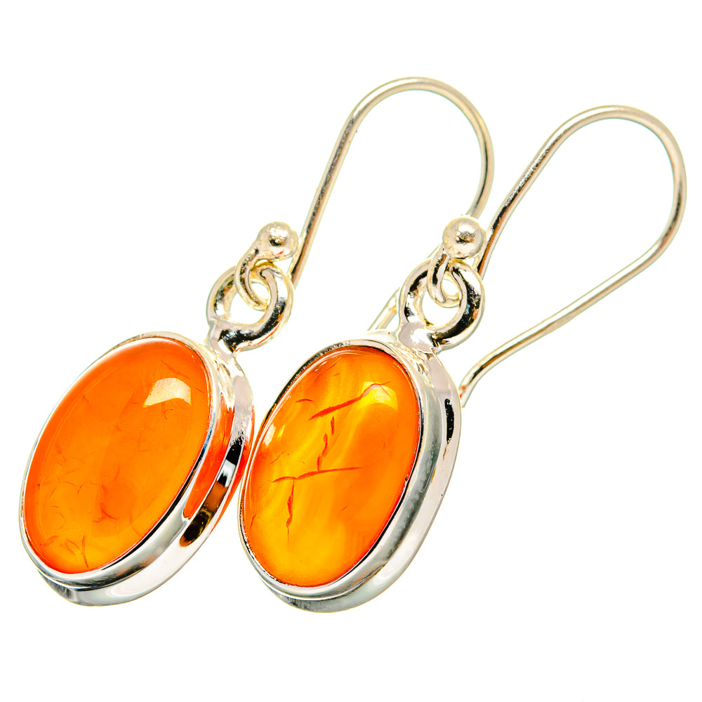 Carnelian Earrings handcrafted by Anasilvercos - EARR419515