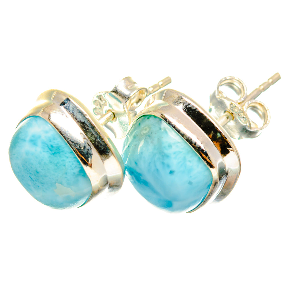 Larimar Earrings handcrafted by Anasilvercos - EARR419519