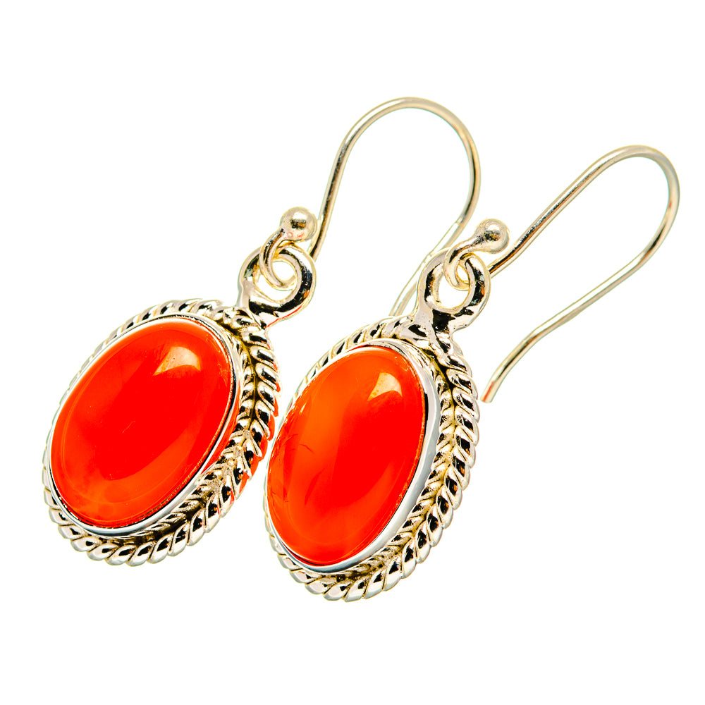 Carnelian Earrings handcrafted by Anasilvercos - EARR419522
