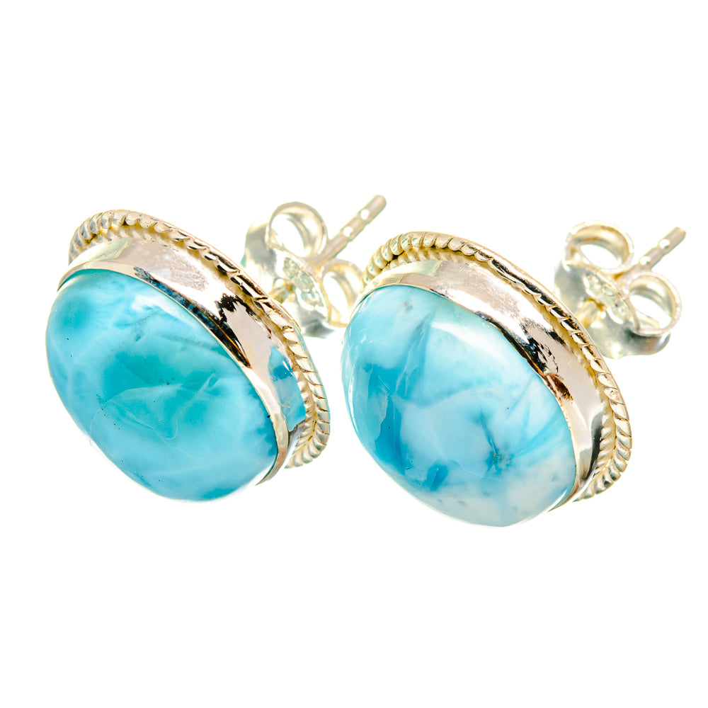 Larimar Earrings handcrafted by Anasilvercos - EARR419524