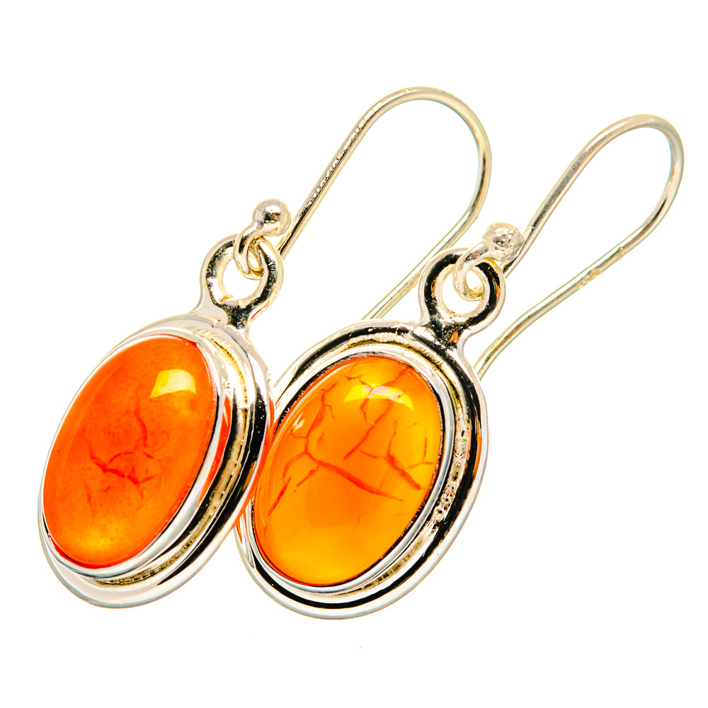 Carnelian Earrings handcrafted by Anasilvercos - EARR419526