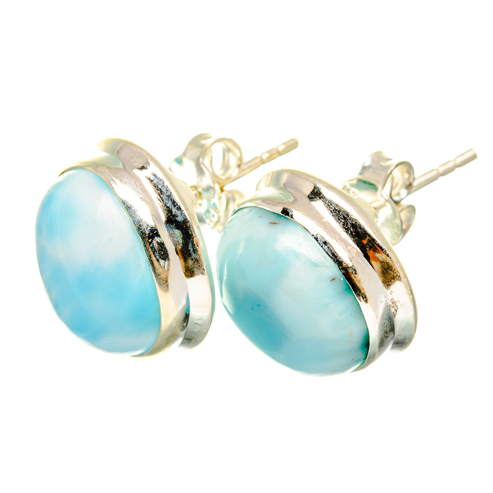 Larimar Earrings handcrafted by Anasilvercos - EARR419543