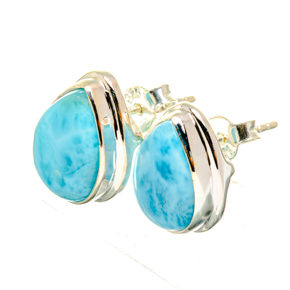 Larimar Earrings handcrafted by Anasilvercos - EARR419592