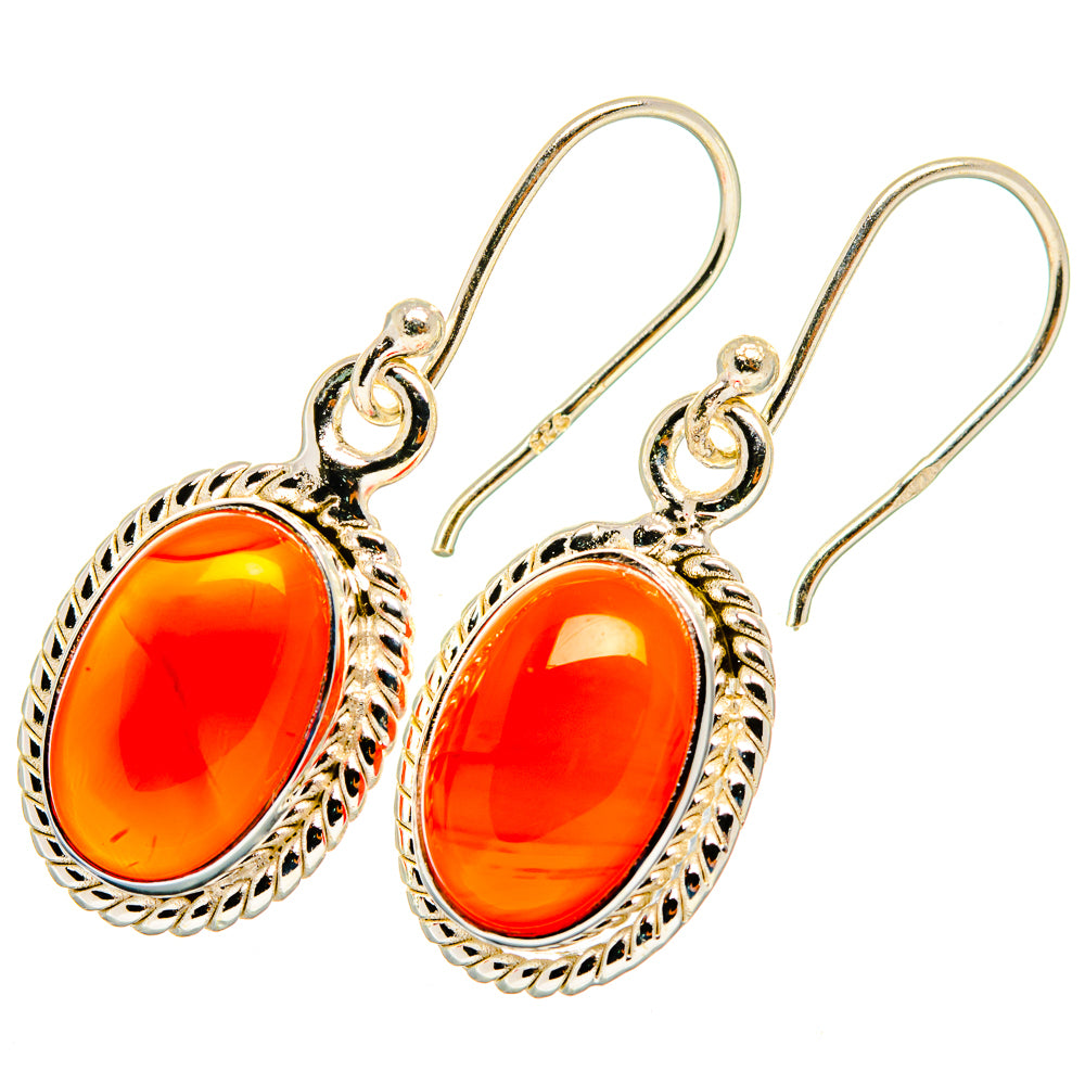 Carnelian Earrings handcrafted by Anasilvercos - EARR419596