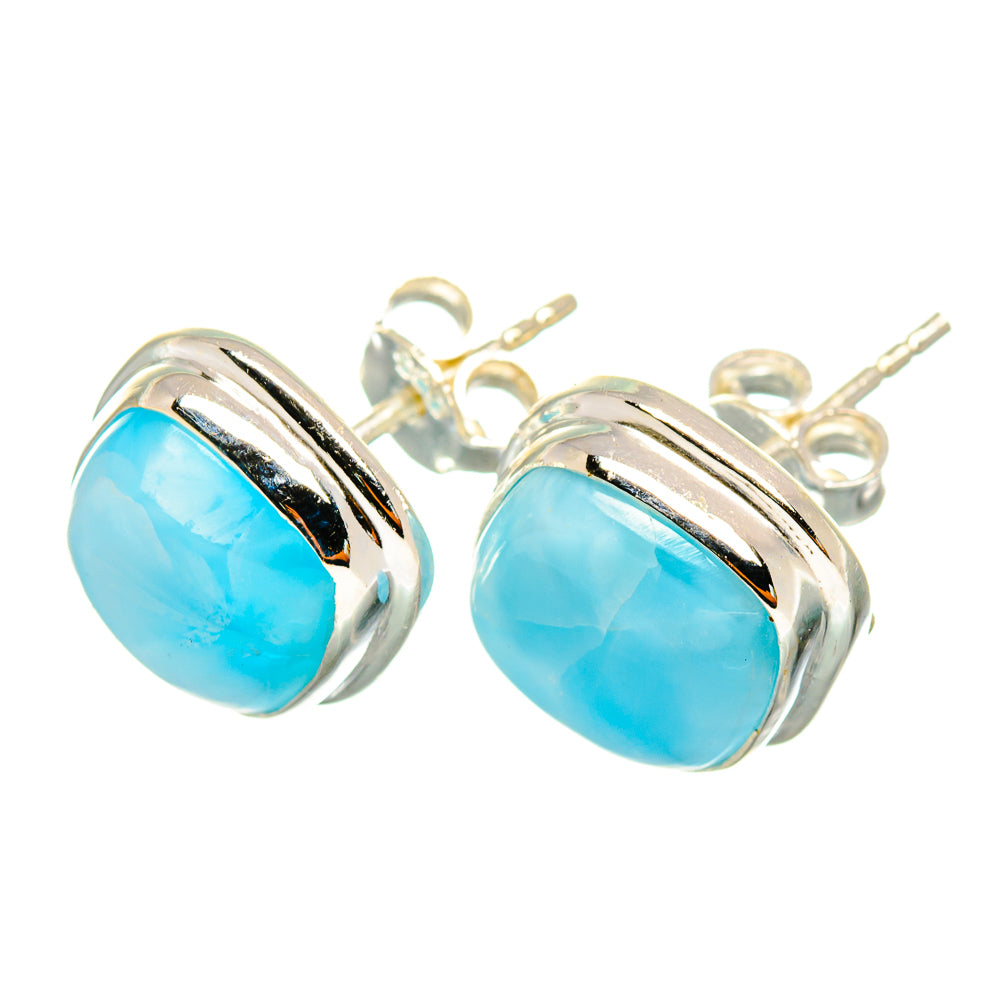 Larimar Earrings handcrafted by Anasilvercos - EARR419604