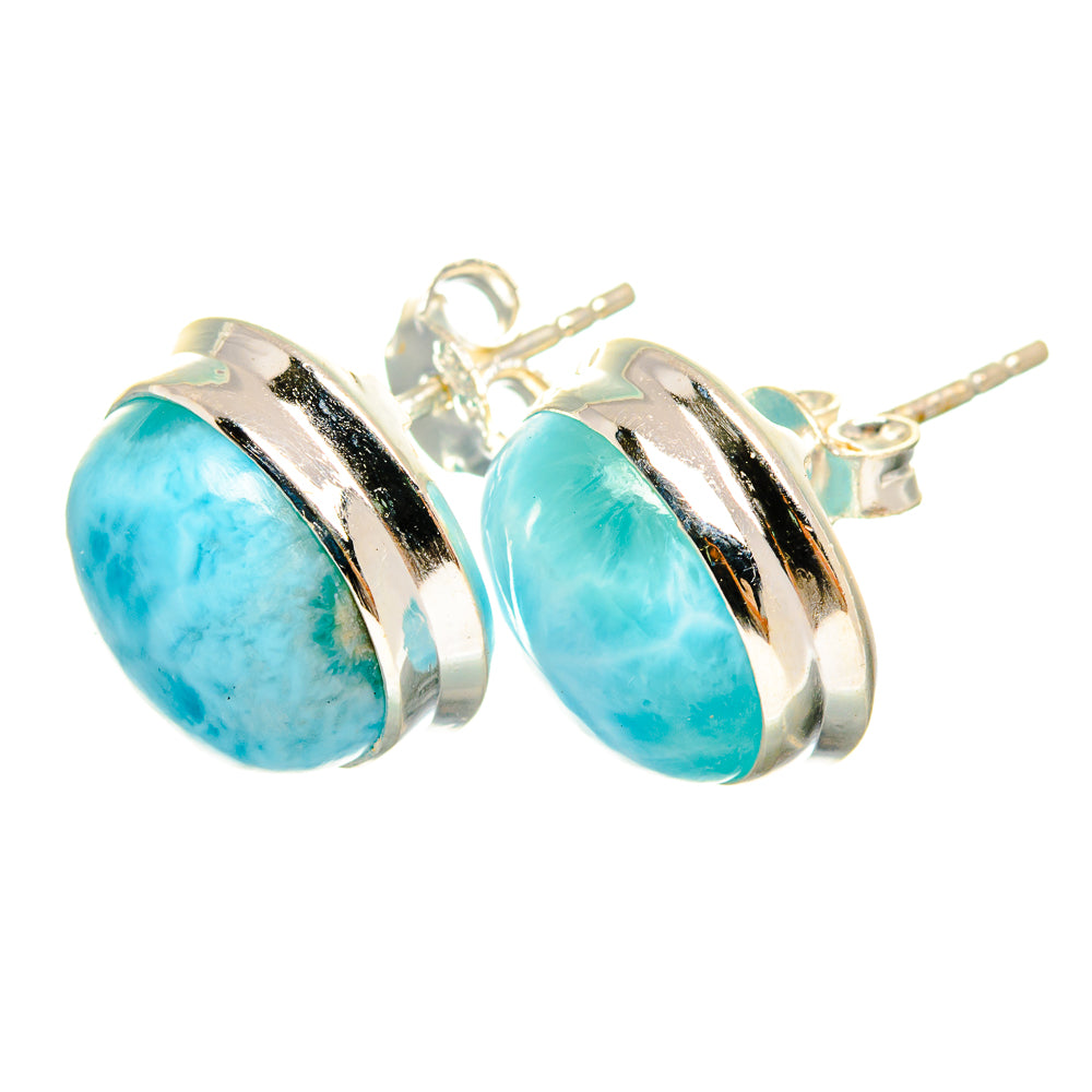 Larimar Earrings handcrafted by Anasilvercos - EARR419625