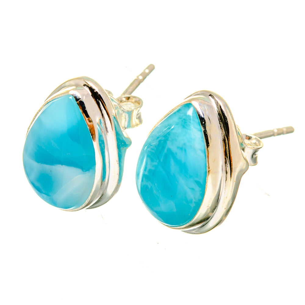Larimar Earrings handcrafted by Anasilvercos - EARR419627