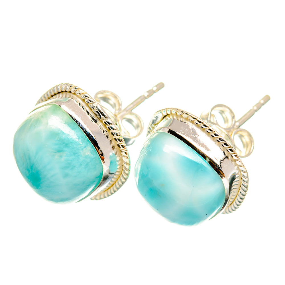 Larimar Earrings handcrafted by Anasilvercos - EARR419629