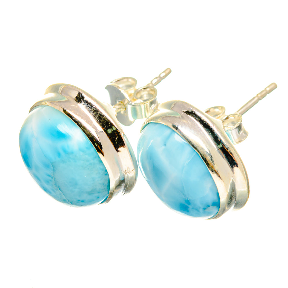 Larimar Earrings handcrafted by Anasilvercos - EARR419647
