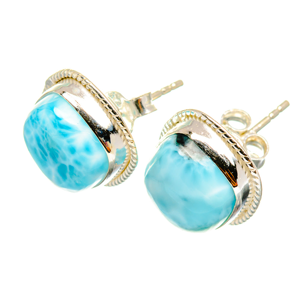 Larimar Earrings handcrafted by Anasilvercos - EARR419651