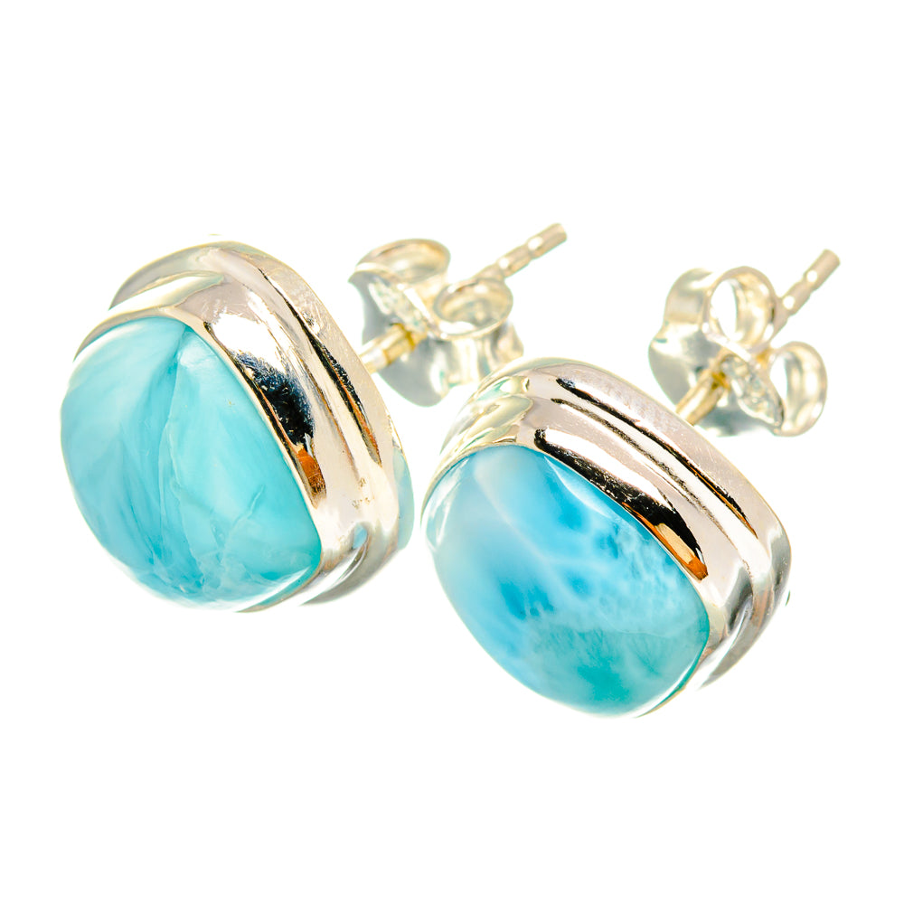 Larimar Earrings handcrafted by Anasilvercos - EARR419683