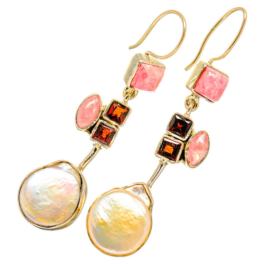 Mother Of Pearl Earrings handcrafted by Anasilvercos - EARR419692