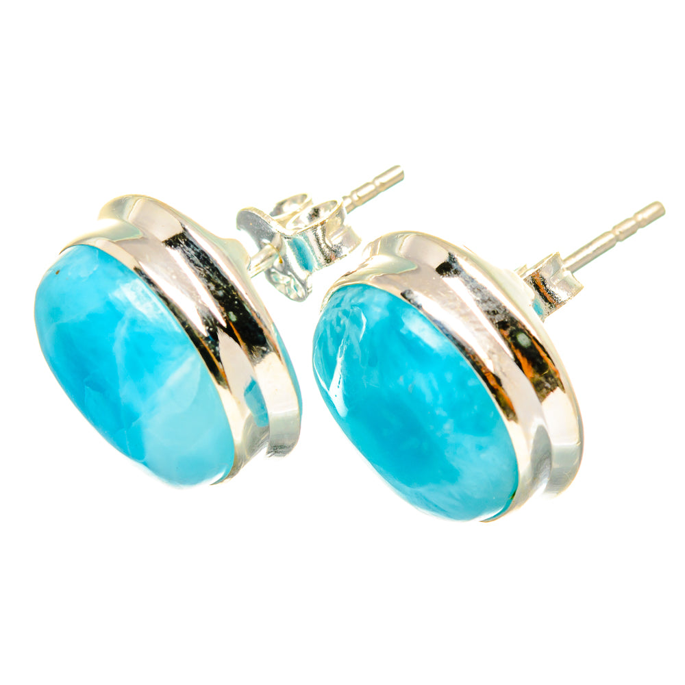 Larimar Earrings handcrafted by Anasilvercos - EARR419695