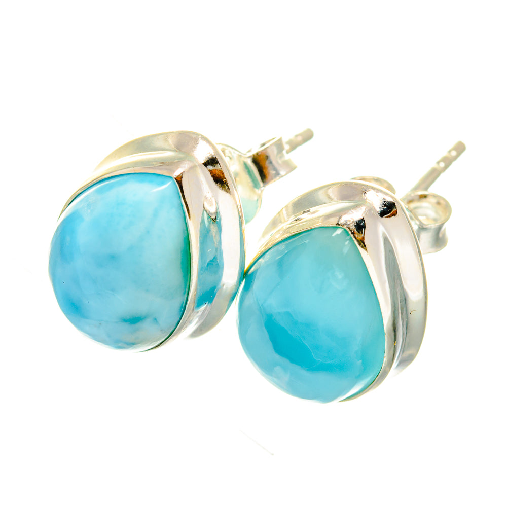 Larimar Earrings handcrafted by Anasilvercos - EARR419702