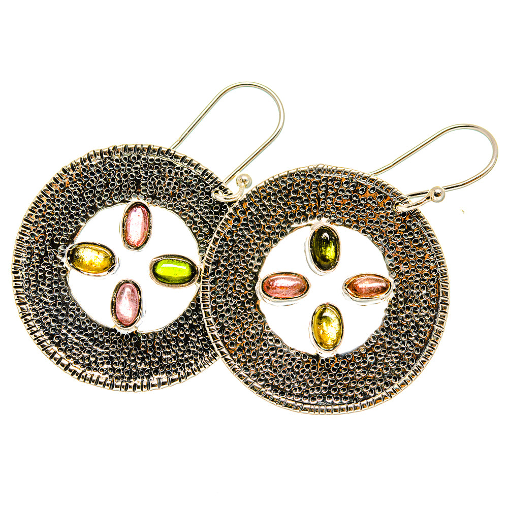 Natural Tourmaline Earrings handcrafted by Anasilvercos - EARR419705
