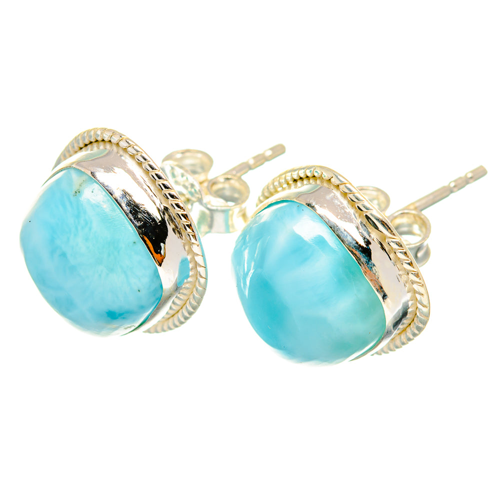 Larimar Earrings handcrafted by Anasilvercos - EARR419730