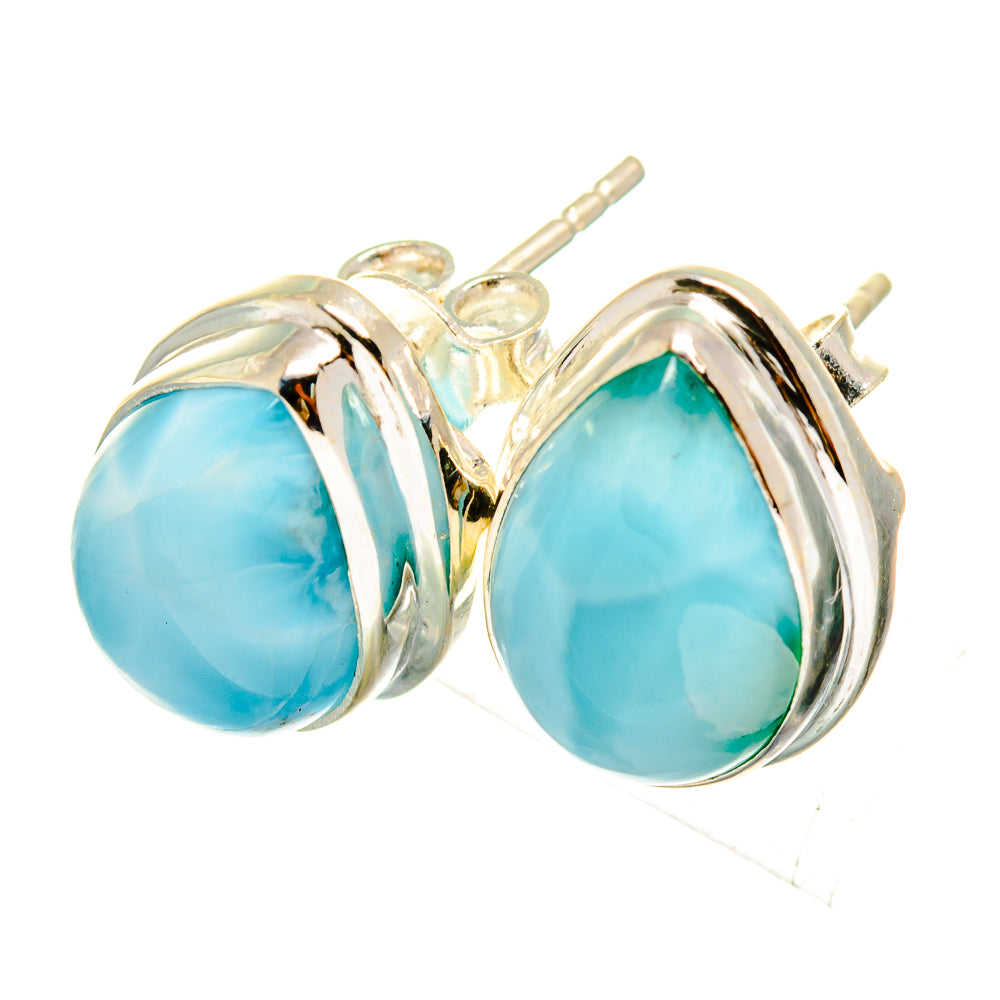 Larimar Earrings handcrafted by Anasilvercos - EARR419733