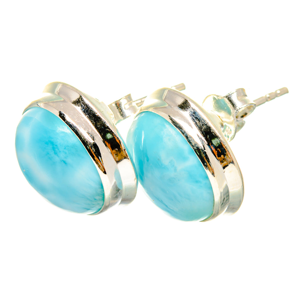 Larimar Earrings handcrafted by Anasilvercos - EARR419737