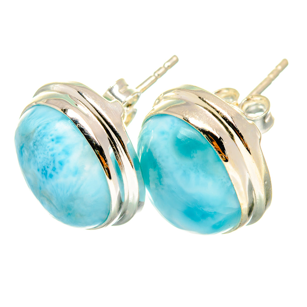 Larimar Earrings handcrafted by Anasilvercos - EARR419740