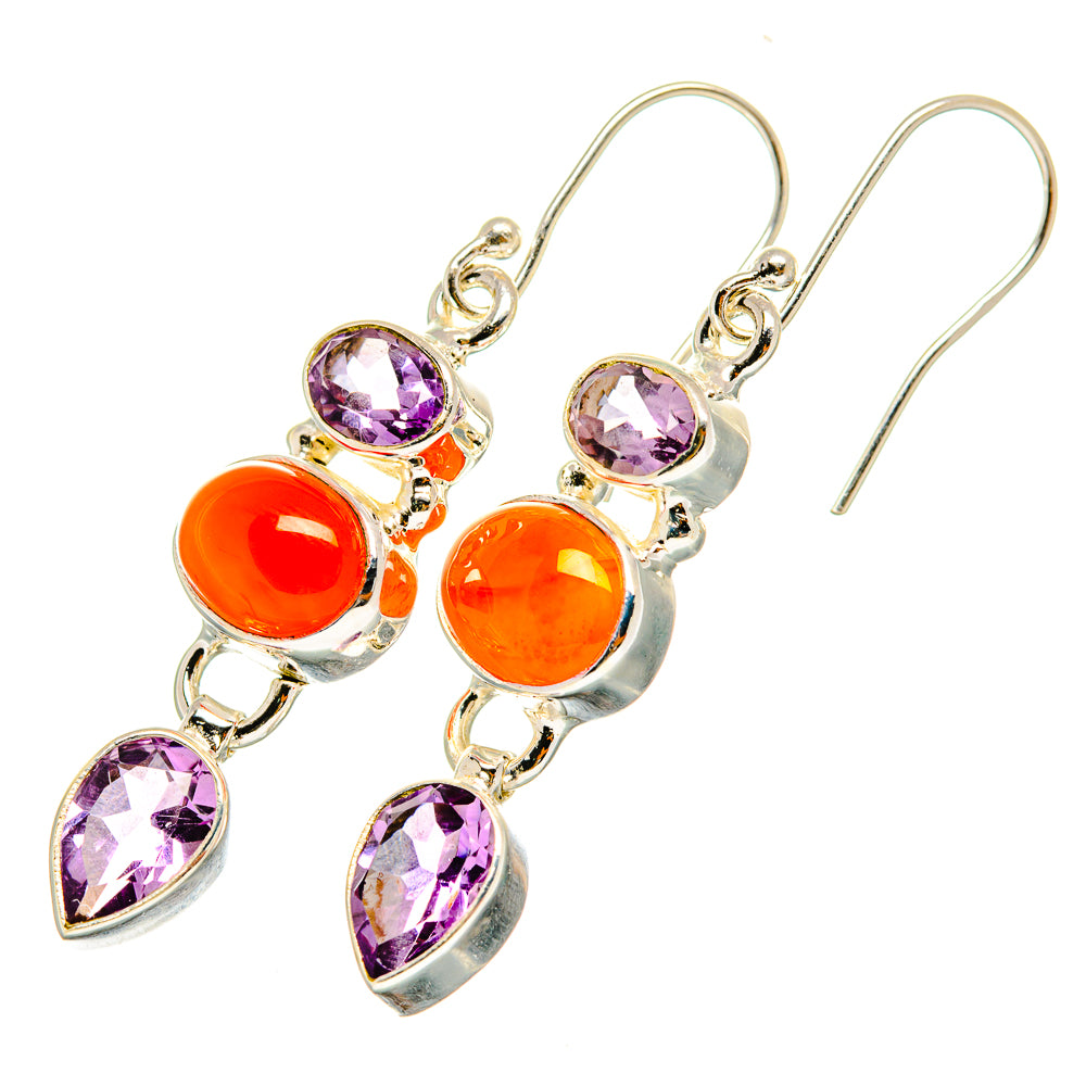 Carnelian Earrings handcrafted by Anasilvercos - EARR419749