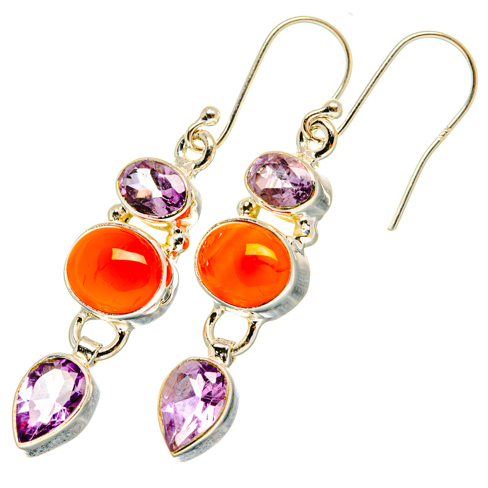 Carnelian Earrings handcrafted by Anasilvercos - EARR419752