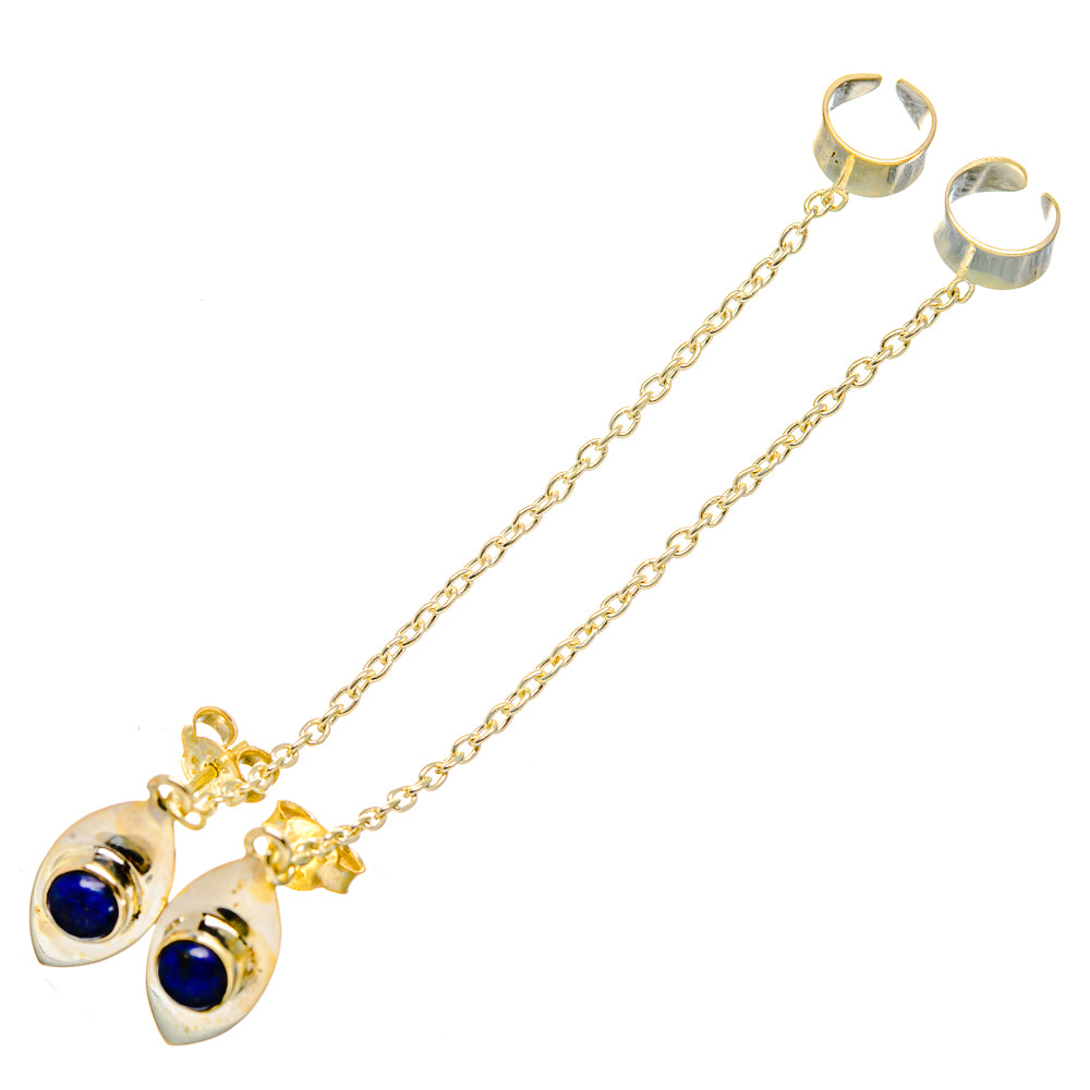 Lapis Lazuli Earrings handcrafted by Anasilvercos - EARR419764