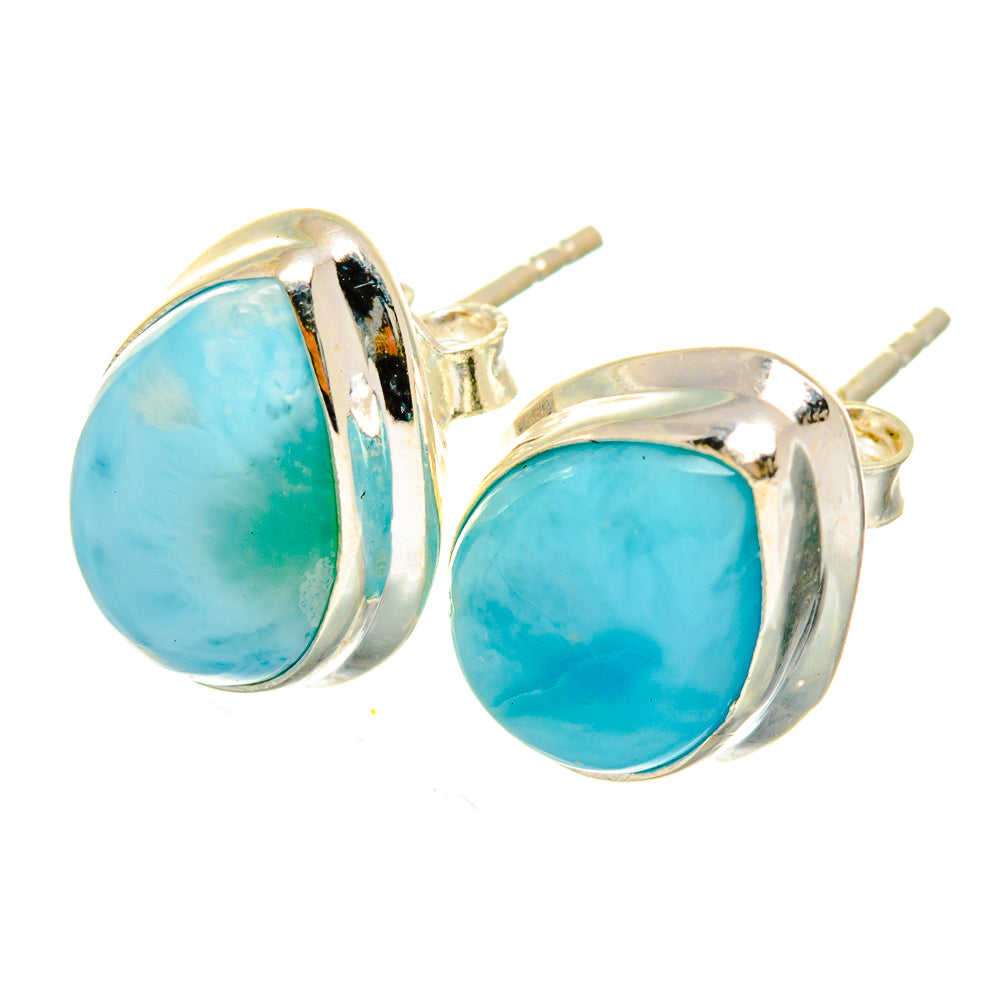 Larimar Earrings handcrafted by Anasilvercos - EARR419776