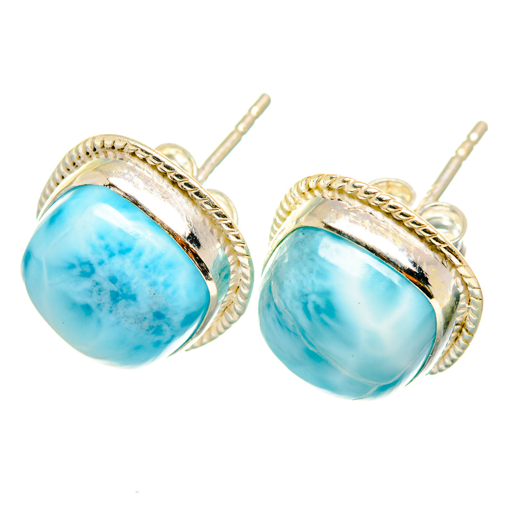 Larimar Earrings handcrafted by Anasilvercos - EARR419782