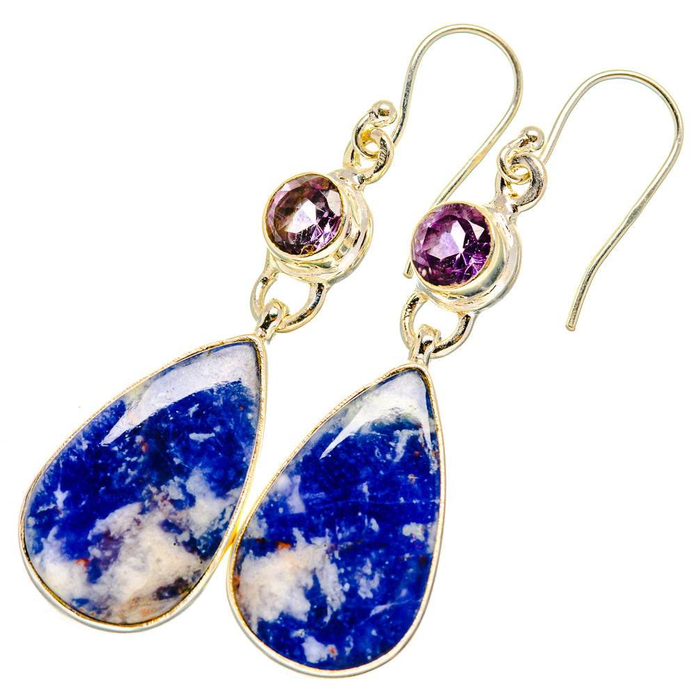 Sodalite Earrings handcrafted by Anasilvercos - EARR419830