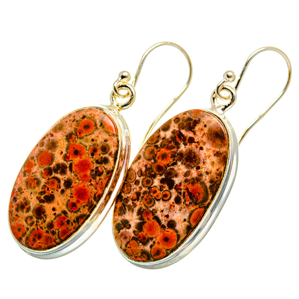 Poppy Jasper Earrings handcrafted by Anasilvercos - EARR419839