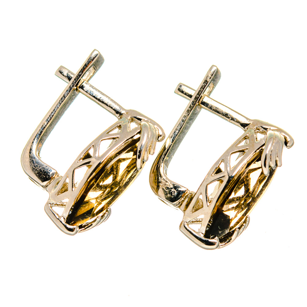 Smoky Quartz Earrings handcrafted by Anasilvercos - EARR419848